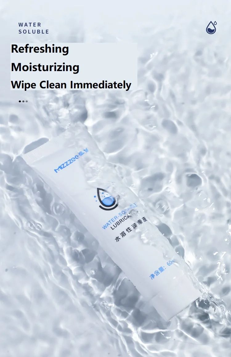 60ml Water Based Sex Lube Long Lasting Lubricant Edible Massage Body Oil Anal Gel Adult Toys for Sex for Women Men Valentine Gift for Girlfriend Wife