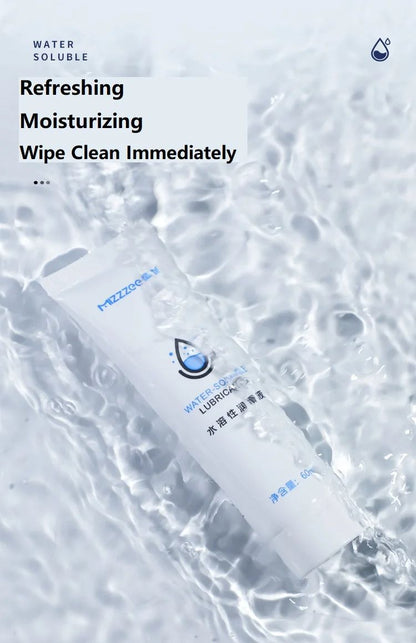 60ml Water Based Sex Lube Long Lasting Lubricant Edible Massage Body Oil Anal Gel Adult Toys for Sex for Women Men Valentine Gift for Girlfriend Wife