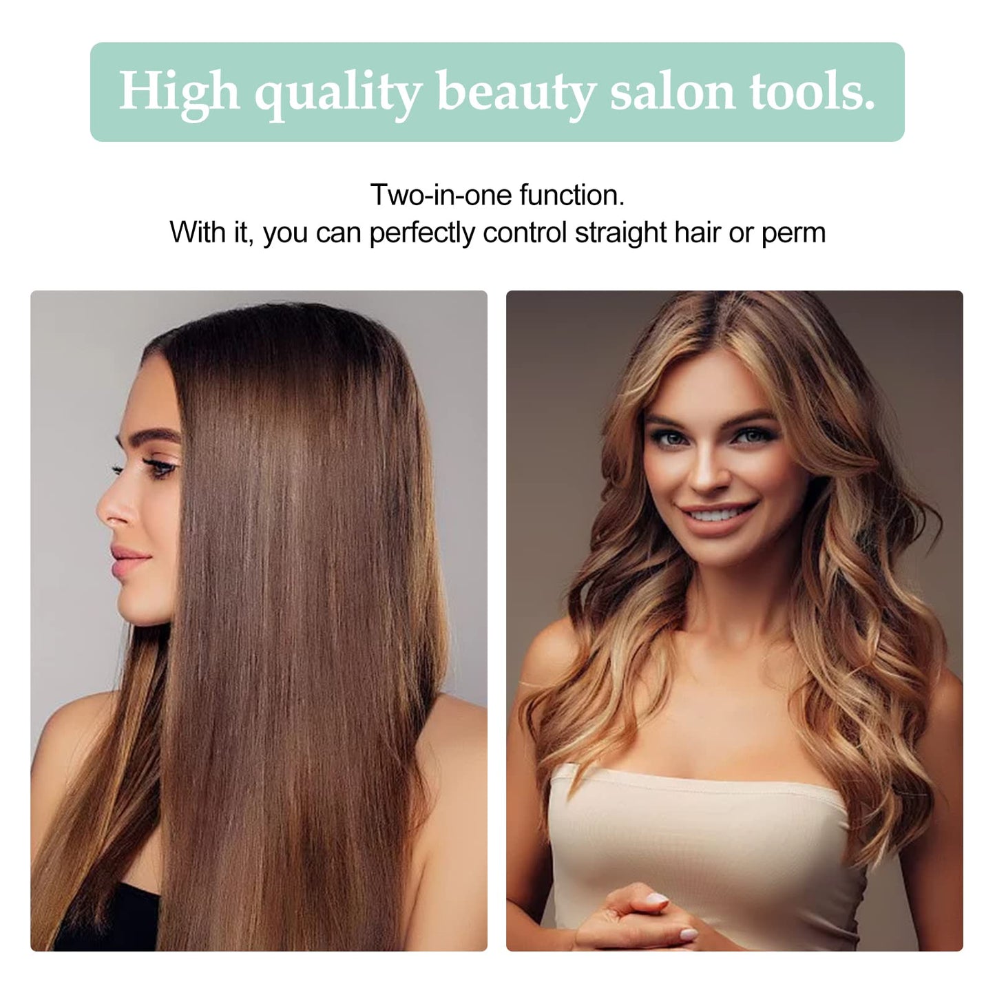 ZHJH Hair Straightener Mini Curling Iron Multi-purpose Can Be Carried Anytime Touch Up Cartoon Cat Portable Electric Splint Flat Iron Ceramic Hair Straightener American Style 220V