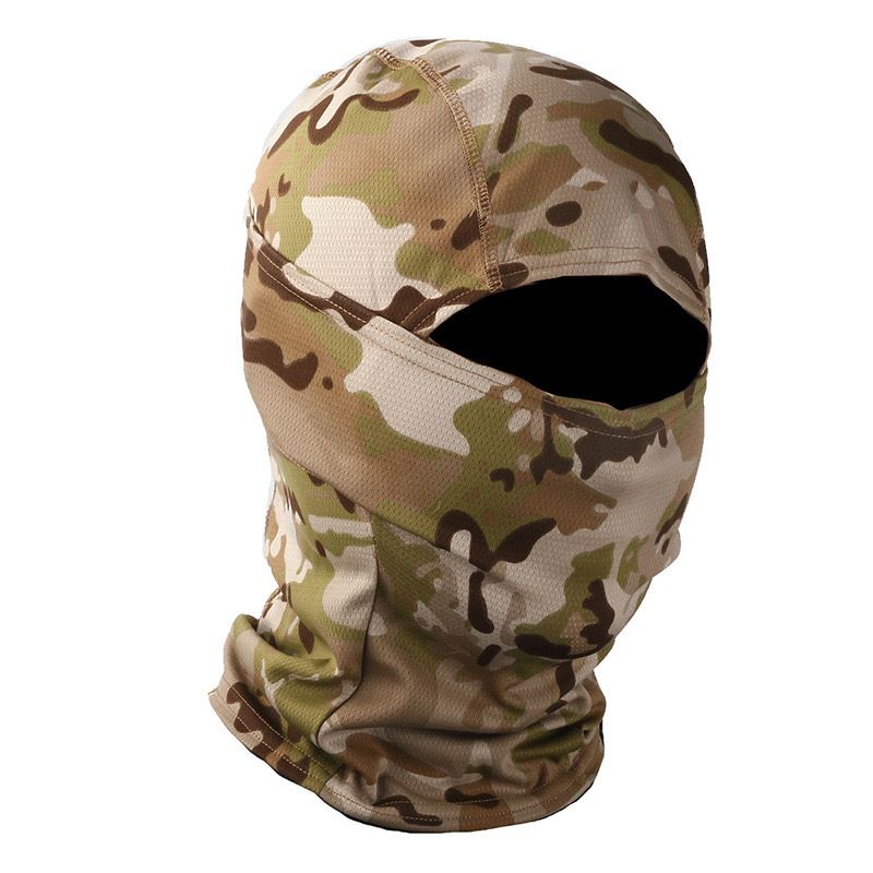 Balaclavas Tactical Camouflage Balaclava Full Face Mask CS Wargame Army Hunting Cycling Hats & Caps one Hats & Caps Hot selling camouflage hats Windproof camouflage looks handsome