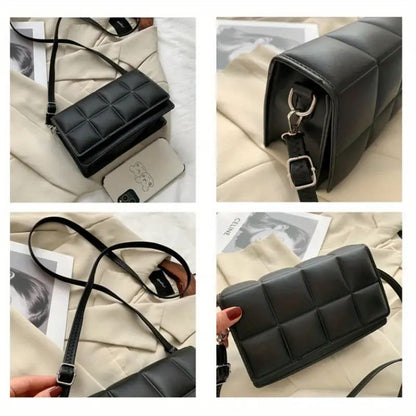 New Arrivals High Quality Square Women's Bag Small Square Bag Hand-held Cross-body Single Shoulder Bag.