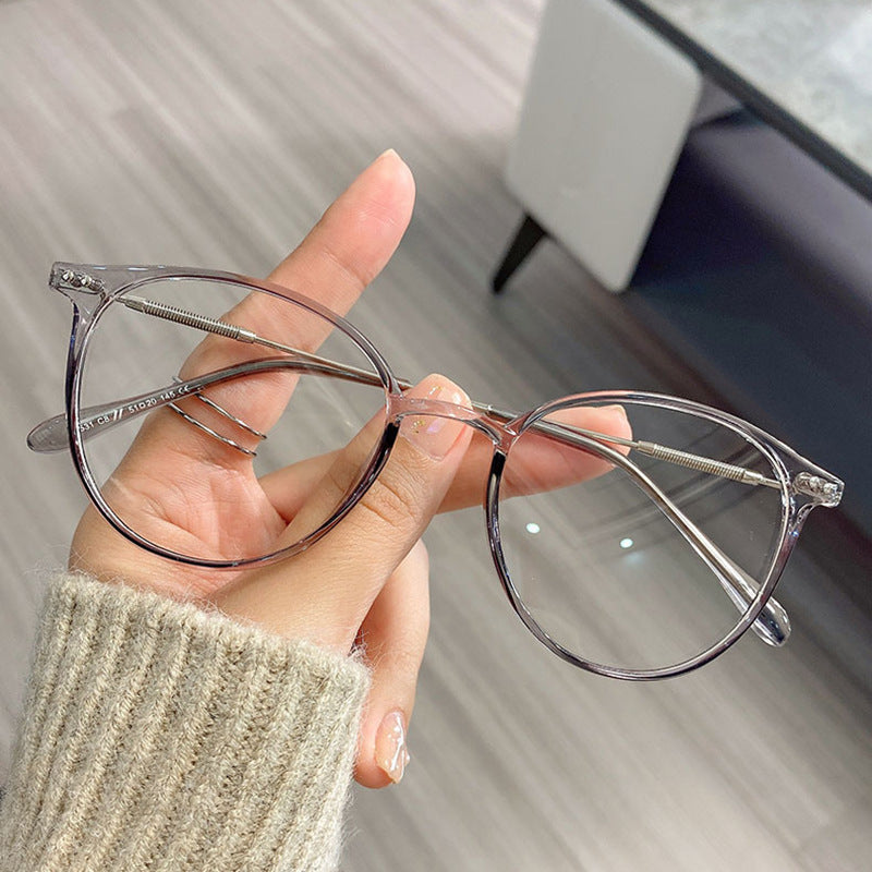 New Unisex Round Anti Blue Light Glasses For Men Women Leopard Computer Glasses Frame Optical Spectacle Eyeglass