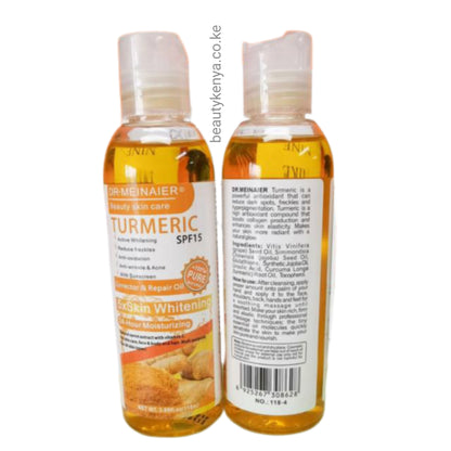 DR MEINAIER Turmeric Corrector & Repair Oil Moisturizing Whitening Sunscreen SPF 15 for Skin Face Body & Hair - Dr. Meinaier