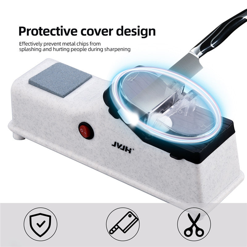 Automatic Knife Sharpener Electric Household Multifunctional Small Private Sharpener USB Rechargeable Fast Sharpening Stone Whetstone Grindstone Kitchen Knives Scissor Grinder Sharpener