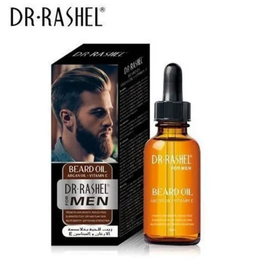 Dr. Rashel Beard Growth Oil With Argan Oil + Vitamin E For Men
