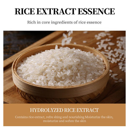 SADOER 24PCS Skin Care Set Rice Raw Pulp Brightening Moisturizing Deep Clean UV Blocking Skin Care Sets Facial Cleanser + SADOER Face Cream + Face Serum + SPF 50 SADOER Sunscreen + 20PCS Sleep Masks