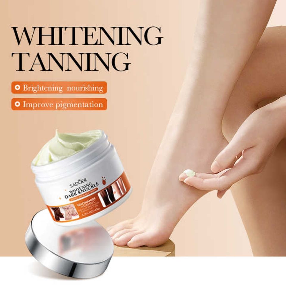 Sadoer Dark Knuckle Whitening Cream Skin Body Bleaching For Dark Knees and Elbows,Moisturizing Strong Joint Whitening Cream for Clavicle,Neck,Niacinamide Vitamin C Dark Spot Corrector Remover