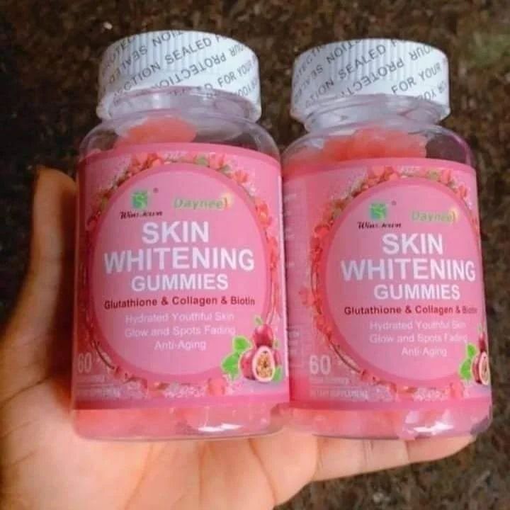 WinsTown Daynee Whitening Gummies Fudge L-Glutathione & Collagen Gummies Beauty Vitamin Anti-aging whitening gummies for Skin Supplement Youthing Glowing Skin Supplement
