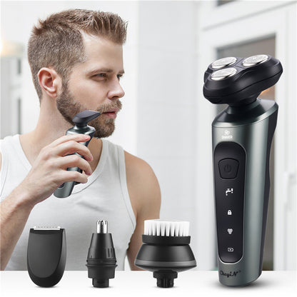 New Arrival 4 in 1 Multifunctional Electric Shaver Beard Nose Trimmer Waterproof Electric Razor Rechargeable Shaver For Men