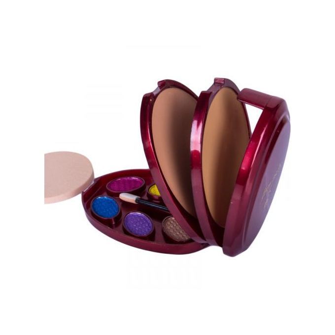 Roseleaf 3-in-1 Compact Pressed Powder And Eye Shadow