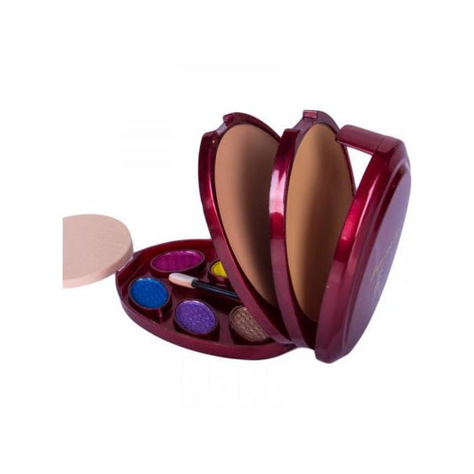 Roseleaf 3-in-1 Compact Pressed Powder And Eye Shadow