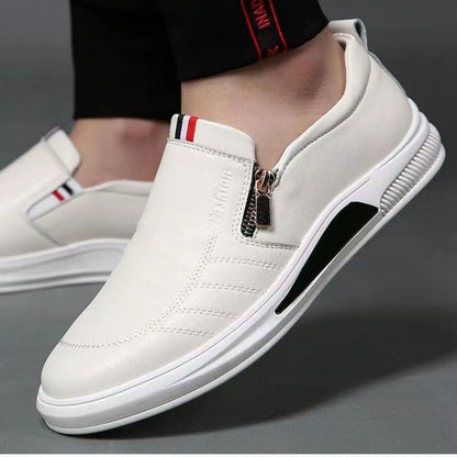 Men's Casual Shoes Men Breathable Fashion British Non-slip Shoes Business bean PU Leathe Shoes Loafer