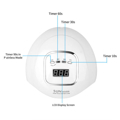 150W Nail Gel Lamp Manicure kits LED Nail Dryer LCD Display Nail Manicure Tool UV for Gel Varnish GO HOME