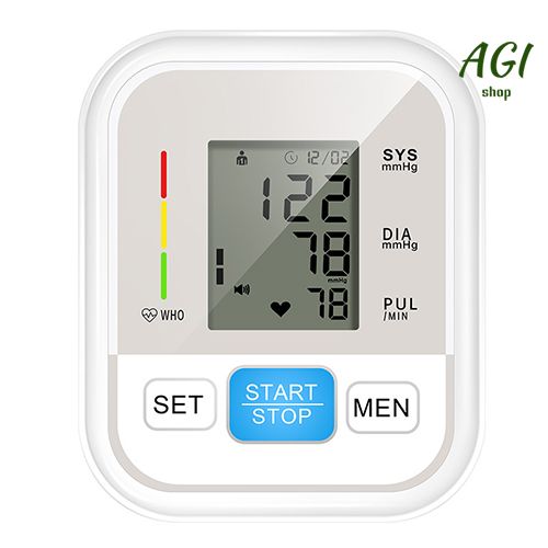 Upper Arm Blood Pressure Monitor Voice Broadcast Measurement Tool Portable LCD Digital Tonometer Sphygmomanometer Tensiometer Heart Rate Pulse Meter Health Care BP Monitor