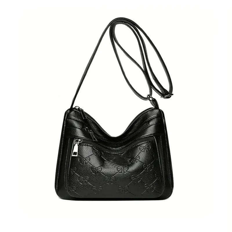 Women'S Shoulder Bag Anti-Aging Embossed Mommy Bag, Made of PU with a Genuine Feel, Crossbody Bag