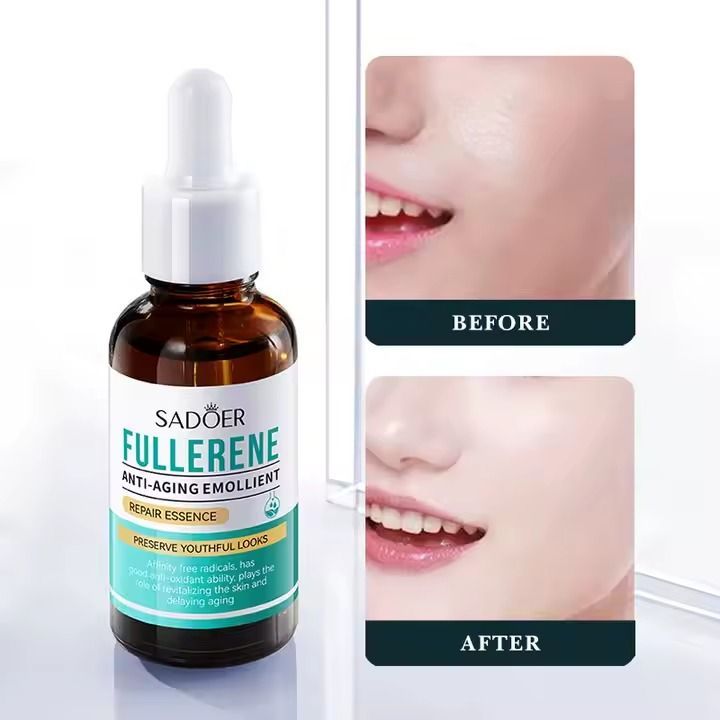 2 Packs SADOER Skin Care Moisturizing Fullerene Anti Aging Facial Serum Anti-wrinkle, Firming, Lightening, Moisturizer, Nourishing Anti-Aging,Firming,Moisturizing,Nourishing All Kinds Of Skin