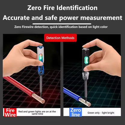 Electrical Tester Pen 2-In-1 Electricity Detector Strong Magnetic Tester Pen High Torque Slotted Electric Pen Electrical