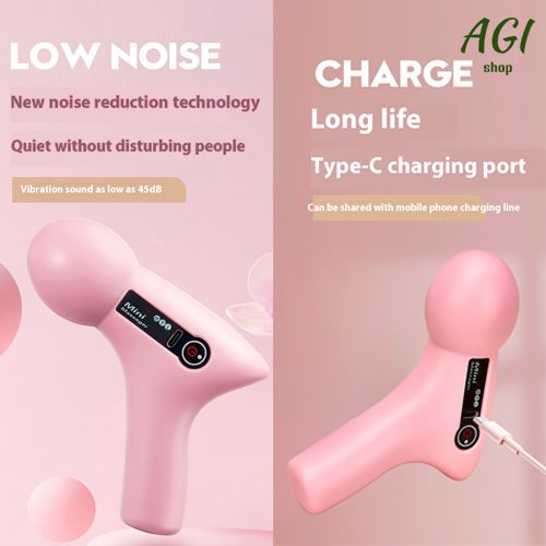 2024 Mini Vibration Massage Gun Rechargeable Wireless, Electric Massager Gun Muscle Relaxation Massager Promote Blood Circulation Professional Fitness Portable Electric Fascia Gun