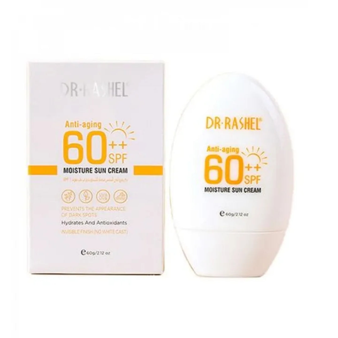 Dr. Rashel Anti-aging Moisture Sun Cream SPF 60 ++ Sunscreen UV Protection Sunblock No White Cast