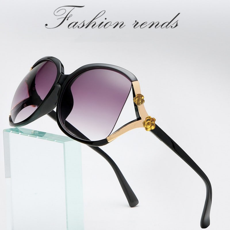 Sunglasses Glasses Women's Retro Thick-edge Frame Trendy