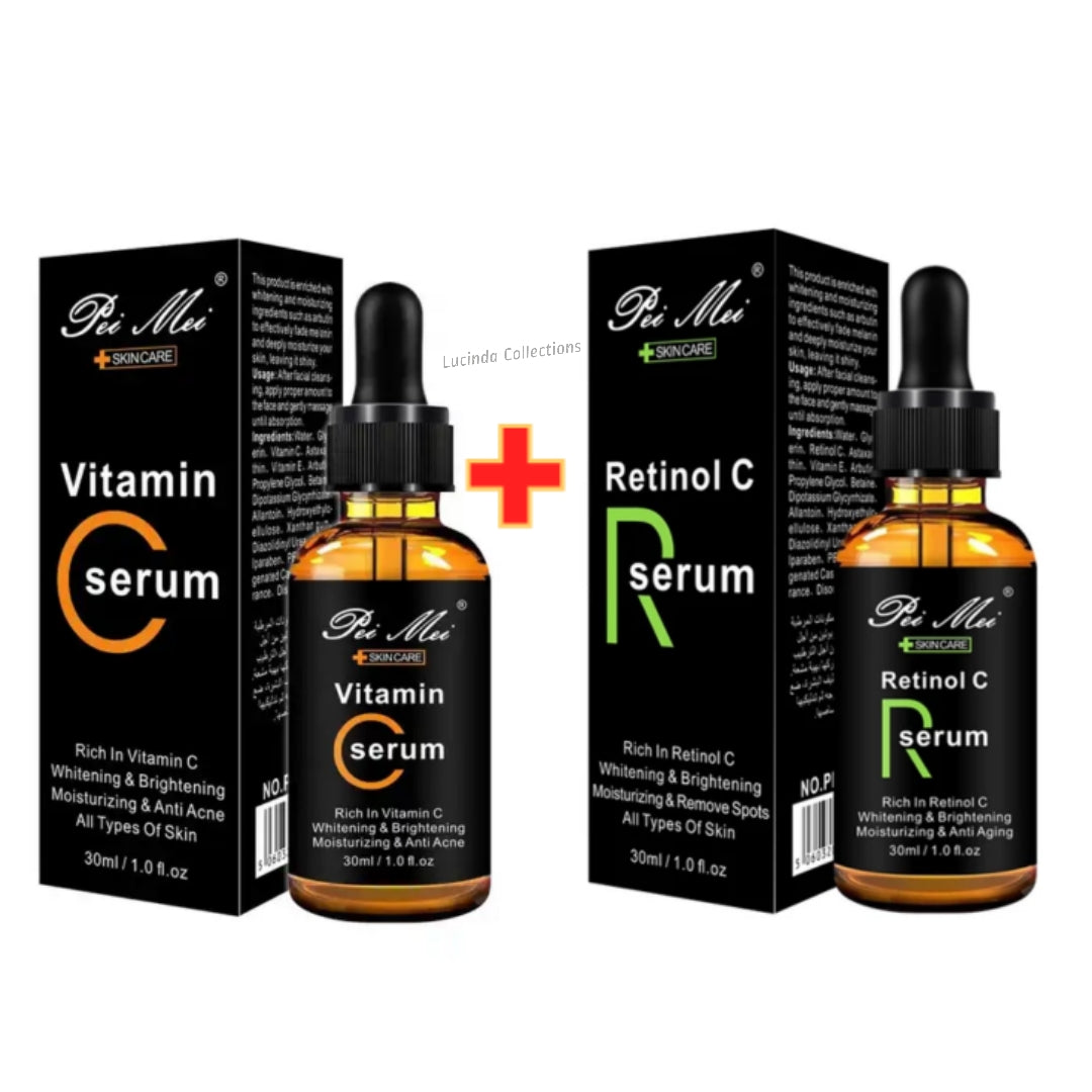 Pei Mei Retinol C Serum + Vitamin C Serum - Brightening Whitening, Moisturizing, Remove spots, Anti acne