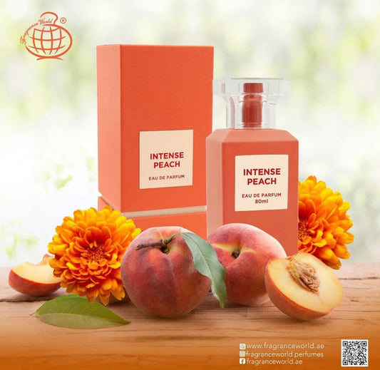 Intense Peach EDP Perfume By Fragrance World 80 ML:ðŸ¥‡High End Niche FragranceðŸ¥‡