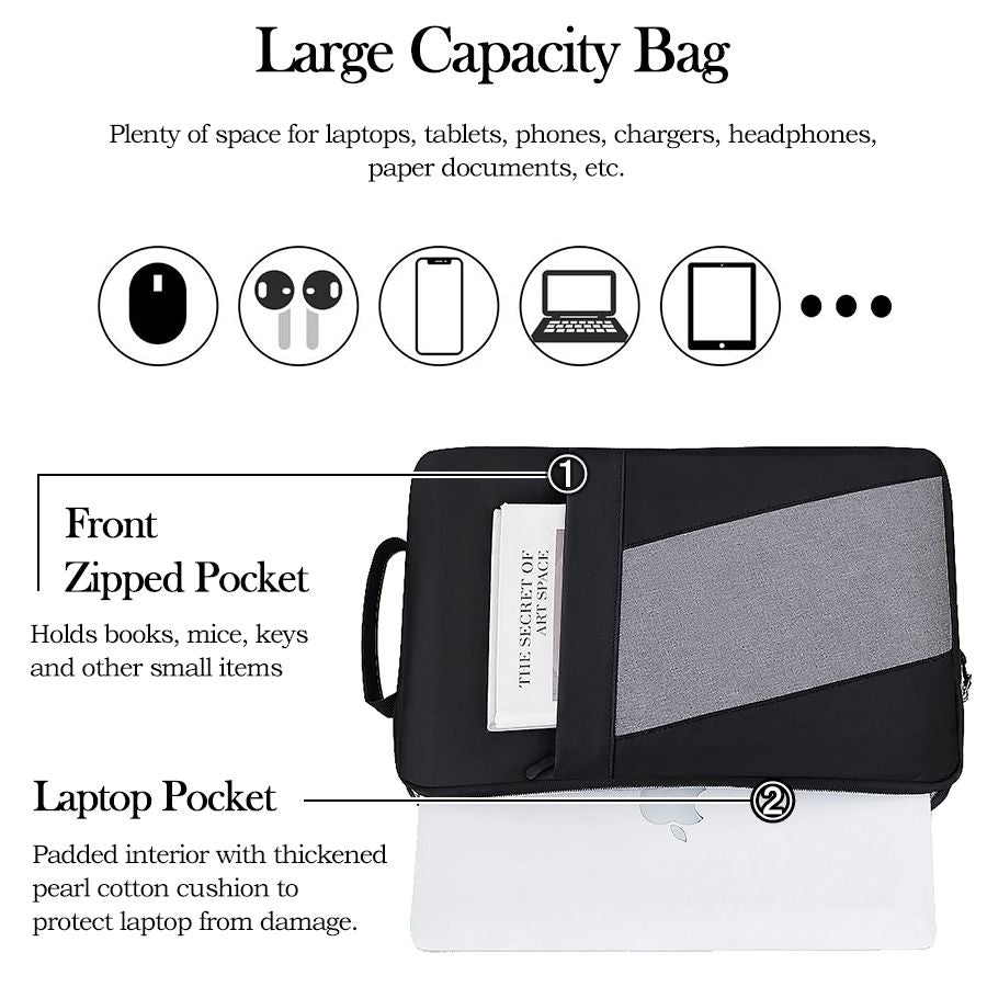 15.6 Inch Laptop Bag Notebook Cases Laptop Sleeves Handbag Briefcase