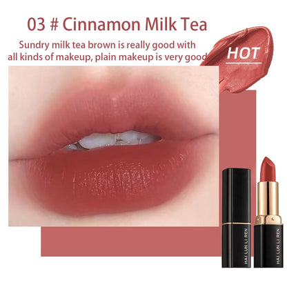 Lipstick Velvet Matte Easy to Color Lipstick Makeup Moisturizing Whitening Student Affordable Lip Mud Non Staining Glass Not Easy to Fade