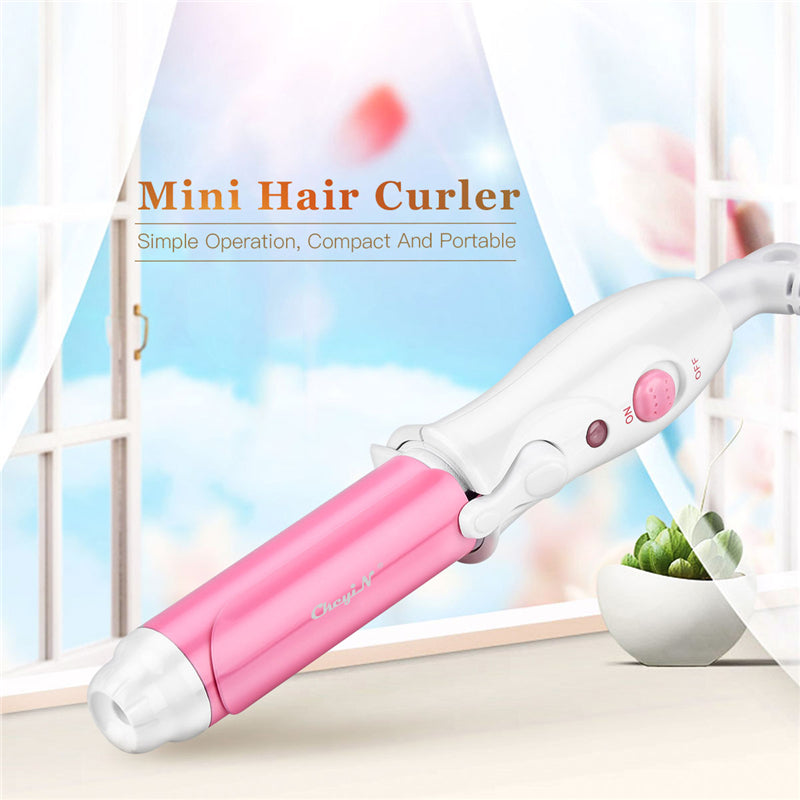 26mm Mini Hair Curler Portable Hair Styling Tools Ceramic coating Hair Curling Tongs Travel Use