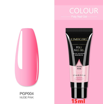 5Pcs nail crystal extension gel set tool including nail plates