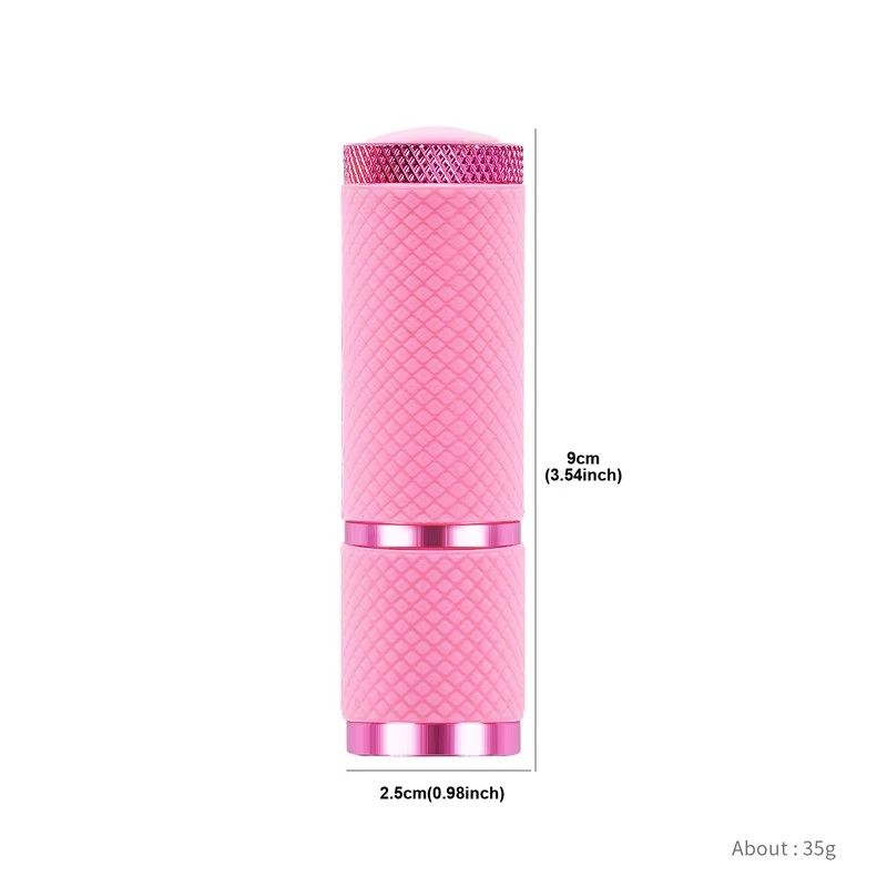 Portable Mini Flashlight Nail Lamp with 9 Lamp Beads for Quick-Drying Nail Polish Gel and Phototherapy
