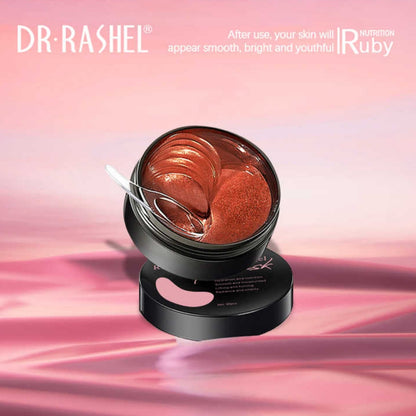 Dr. Rashel 60Pcs Ruby Nutrition Hydrogel Eye Mask Lifting Firming Hydration Moisturizing Vitality