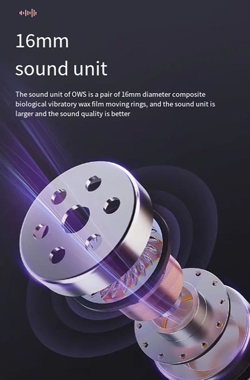 RichRipple F1 6H Play Time Wireless Bluetooth Earphone Digital Display Single Earbud Ultra Long Standby Business Earpods HD Call Headset Outdoor