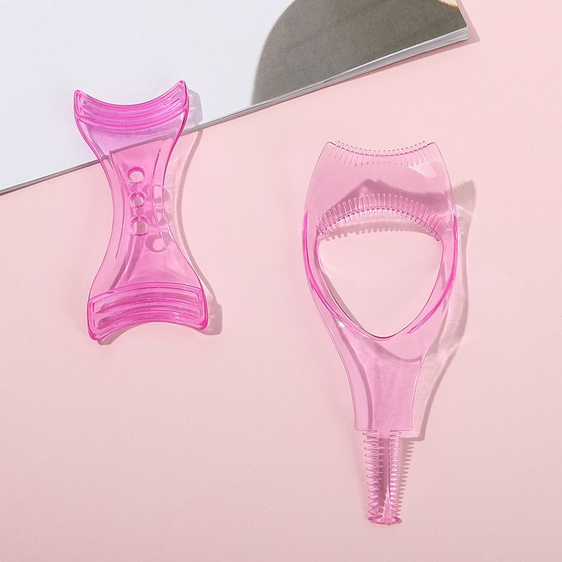 Eye Makeup 3 in 1 Mascara Eyeliner Applicator False Eyelash Flapper Makeup Tool Eyeliner Assist Eye Makeup Template Brush Eyelash Card Thrush Curling Novice Eye Flapper tool