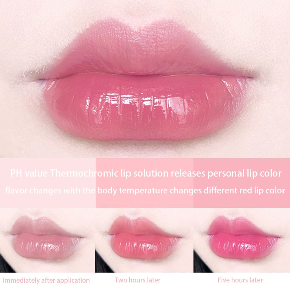 Honey Peach Girl's Color Changing Lipstick Moisturizing, Moisturizing and Makeup Keeping Honey Peach Crystal Jelly Warm lipstick