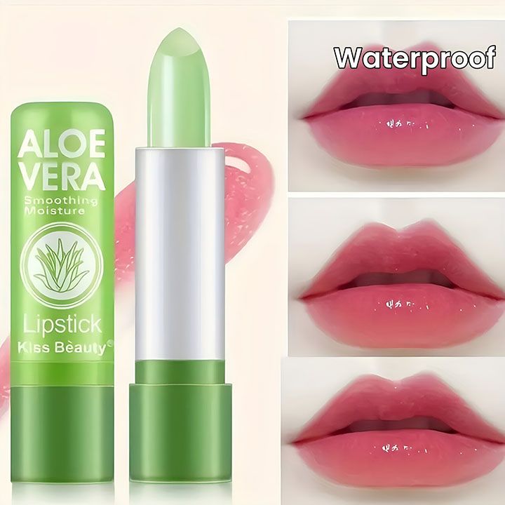 Aloe Vera Moisturizing Lipstick Lasting Nutritional Repair Lipsticks Anti Drying Color Changing Waterproof Natural Lip Care