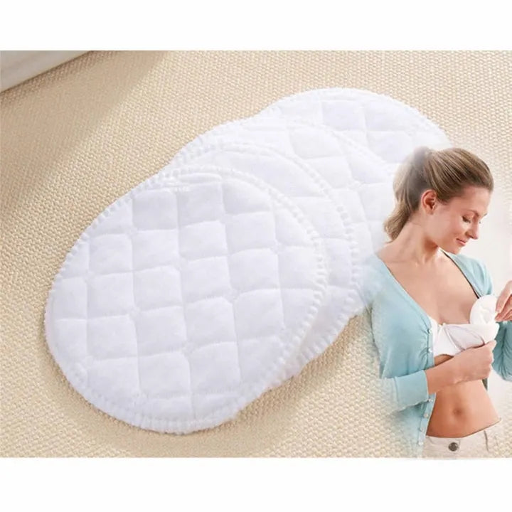 12pcs Reusable Nursing Breast Pads Washable Soft Absorbent Baby Breastfeeding Waterproof Breast Pads