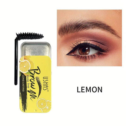 Ushas Eyebrow Soap, Strawberry / Lemon / Aloe Vera Flavors Feather Brows Wild Brow Styling Makeup Styling Wax solid gel Long Lasting soap