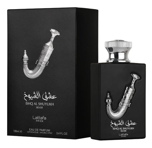 Ishq Al Shuyukh Silver EDP - Eau De Parfum 100ml(3.4 oz) by Lattafa Perfumes