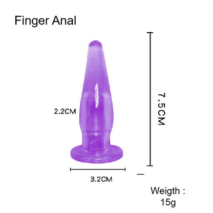 HW Fun anal plug 7-Pieces set 7 PCS Waterproof Silicone Anales 1 Vibrator Trainer combination set adult toy couple sex products