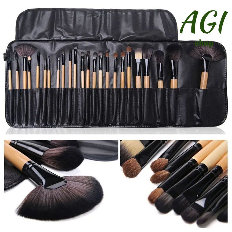 New Arrivals Makeup Brush Sets 24 pcs/Set Professional Cosmetics Brushes Foundation Powder Eyebrow Eyeshadow Blending Blush Brushes Beauty Make Up Kit Tool + Bag