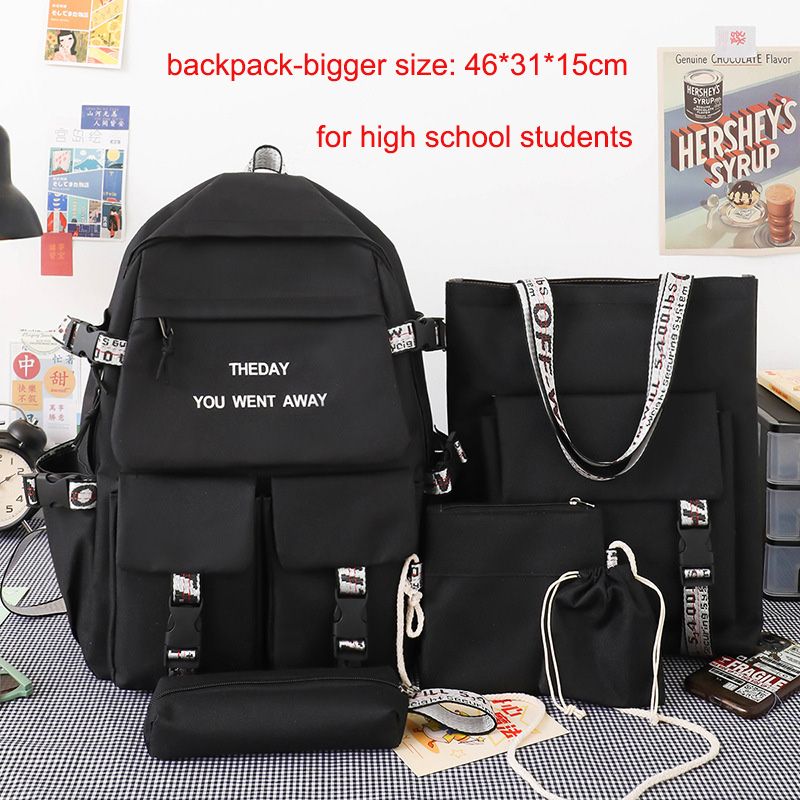 New Arrival 5pcs/SET Hot Backpacks Fast delivery Fashion bookbags women's boy girl school bags sets monkey ladies travel bags CaseTek brand shoulder bags