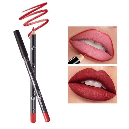 12 Colors Lip Liner Pencil Nude Matte Lipliner Moisturizing Waterproof Long Lasting Lipstick Liner