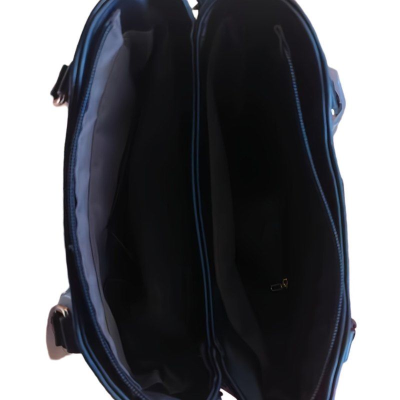 Mateamoda Two-Tone Convertible Handbag with Bonus Pouch Crossbody Bag Shoulder Bag