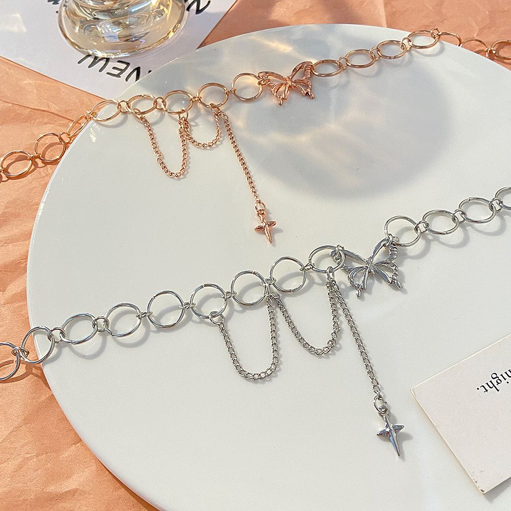 Butterfly and Star Necklace New design Choker Necklace ins style Women's Necklaces