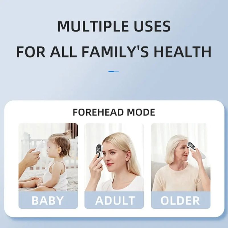 Non-contact Digital Infrared Thermometer Portable Precision Handheld Pyrometer LCD Display Screen Multifunctional IR Thermometer Rechargeable IR Thermometer Medical Equipment