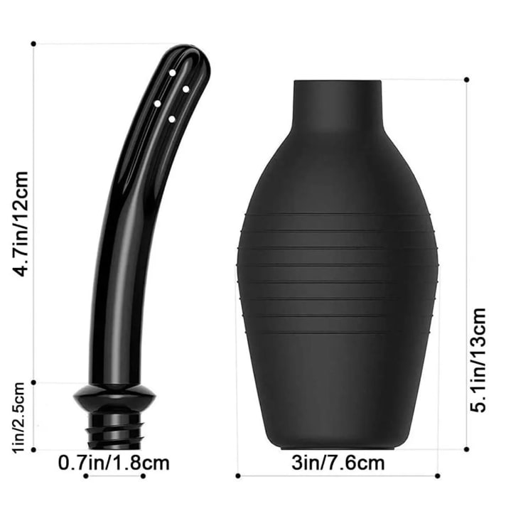 310ml Enema Douche Clean and Healthy Wash Flusher System for Men Women Made of Comfortable Silicone Anal Shower