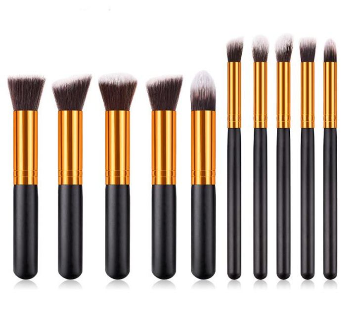 women extr large 10pcs Makeups bag kit Brushes Powder/EyeShadow Makeup brushes kit set Beauty Set