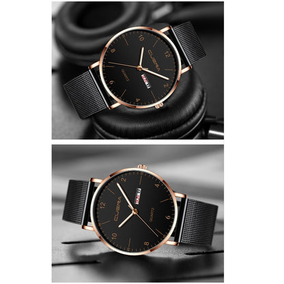 Men Watch Stainless Quartz WristWatches Waterproof Male Watches Fashion Wrist Watch Date Classic Valentines Gift