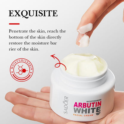35-Piece Nicotinamide Arbutin White Skin Care Set Facial Cleanser Toner Cream Serum Sleeping Mask Facial Mask Hand Cream Multi-effect Whitening Miracle Brighten Skin